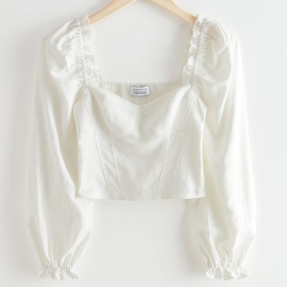 & Other Stories Tops - & Other Stories White Blouse